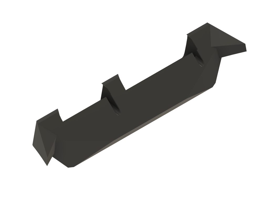 Uniden R9 holder, rear three-quarter view