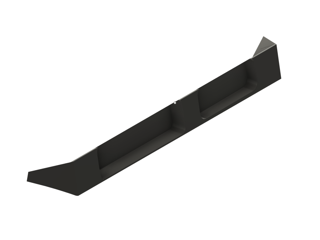 3D render of the Uniden R9 display and button holder for the Lamborghini Huracán